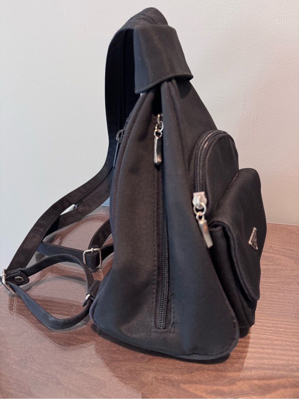 Adorable Black Small Backpack Handbag! EUC
